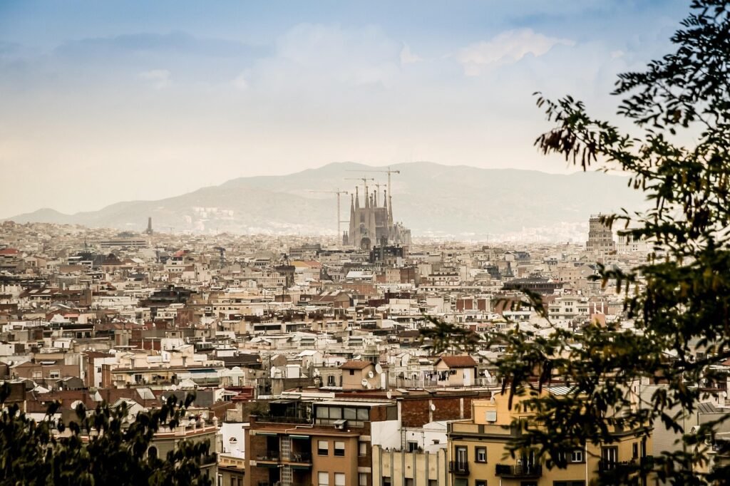 cathedral, sagrada familia, barcelona, panorama, spain, view, city, old town, center, buildings, urban, barcelona, barcelona, barcelona, barcelona, barcelona, spain, spain